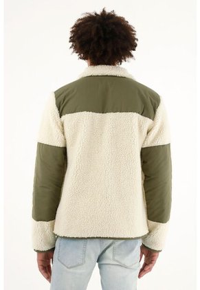 Tennis Chaqueta Verde De Cuello Alto Para Hombre