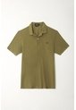 Tennis Polo Verde Con Raqueta Multicolor De Silueta Amplia Para Hombre de Tennis