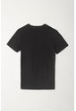 Tennis Camiseta Básica Con Mini Estampado Negra Para Hombre de Tennis