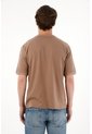 Tennis Camiseta Relaxed Con Textura Piqué En Algodón Camel Para Hombre de Tennis