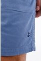Tennis Bermuda Fit Relajado Con Cordón Bicolor En Algodón Azul Para Hombre de Tennis
