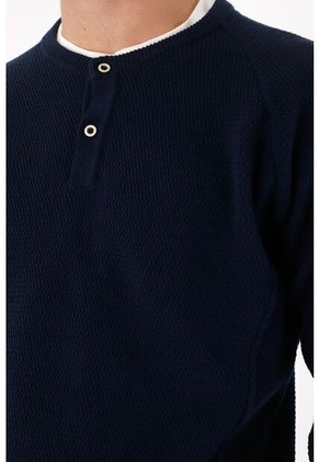 Tennis Buzo Con Botones Azul Para Hombre