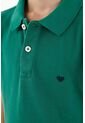 Polo Cuello Tejido Verde Para Niño de Tennis