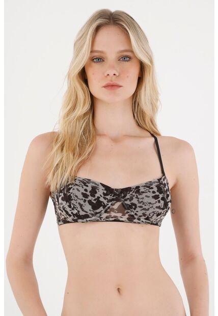 Tennis Top En Malla Cow Print Para Mujer