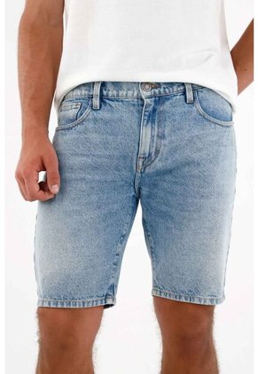 Tennis Bermuda Nudy En Denim Azul Para Hombre