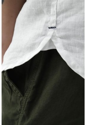 Camisa Blanca Cuello Neru Para Hombre