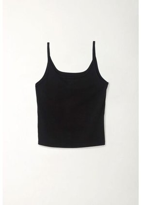 Tennis Camiseta Tipo Esqueleto En Tejido Liviano Negra Para Mujer