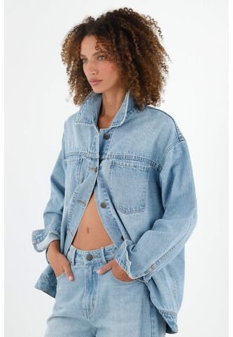 Tennis Chaqueta Azul Con Bordado En Espalda Para Mujer Tennis