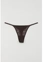 Tennis Panty Tipo Tanga En Canje Café Para Mujer de Tennis