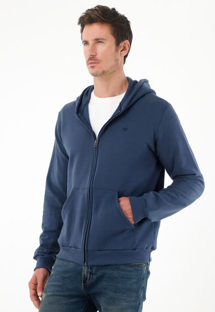 Buzo Azul Manga Larga Para Hombre
