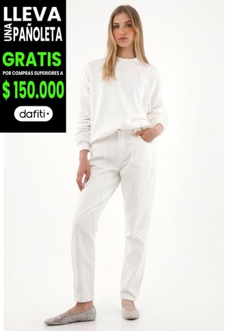 Tennis Jean Mom De Tiro Alto En Denim Crudo Para Mujer Tennis