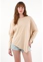 Tennis Camiseta Manga Larga Café Con Acabado Suave Para Mujer de Tennis