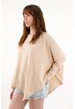 Tennis Camiseta Manga Larga Café Con Acabado Suave Para Mujer de Tennis