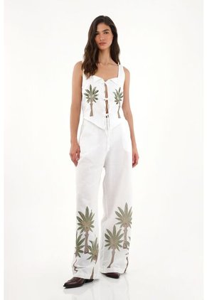 Tennis Chaleco Con Ajuste De Sesgos Blanco Para Mujer