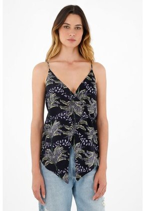 Tennis Camisa Estampada De Tiras Para Mujer