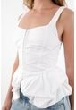Tennis Camisa Tipo Corsé De Tiras Blanca Para Mujer de Tennis