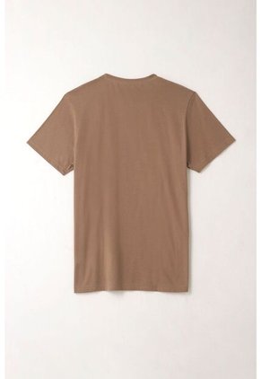 Tennis Camiseta Básica Café Para Hombre