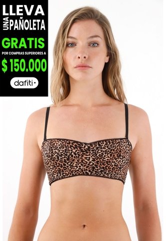 Tennis Top Con Varilla De Estampado De Animal Print Para Mujer Tennis