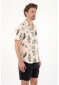 Tennis Camisa Tipo Bowling Con Estampado Para Hombre de Tennis
