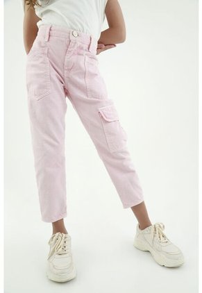 Pantalón Cargo Rosado Para Niña