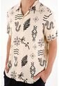 Tennis Camisa Tipo Bowling Con Estampado Para Hombre de Tennis