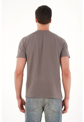 Tennis Camiseta En Tela Piqué Gris Para Hombre