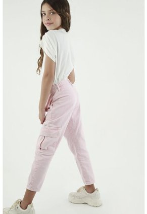 Pantalón Cargo Rosado Para Niña