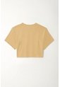 Tennis Camiseta Boxy Fit Con Mini Estampado Café Para Mujer de Tennis
