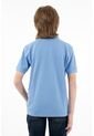Polo Cuello Tejido Azul Para Niño de Tennis
