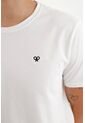 Camiseta Blanca Manga Corta Para Hombre de Tennis