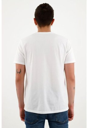 Camiseta Blanca Manga Corta Para Hombre