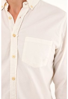 Tennis Camisa Crudo Con Bolsillos Delanteros Para Hombre