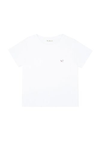 Tennis Camiseta De Cuello Redondo Blanca Para Mujer Tennis