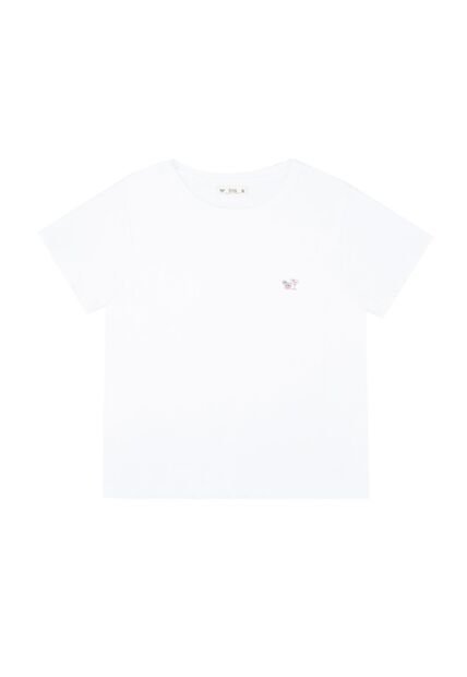 Tennis Camiseta De Cuello Redondo Blanca Para Mujer