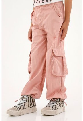 Pantalón Parachute Naranja Para Niña