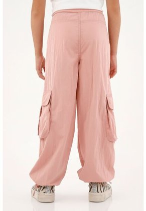 Pantalón Parachute Naranja Para Niña