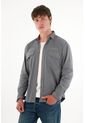 Tennis Camisa Con Bolsillos De Tapa Gris Para Hombre de Tennis