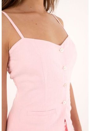 Camisa Rosada Tipo Corsé Para Mujer