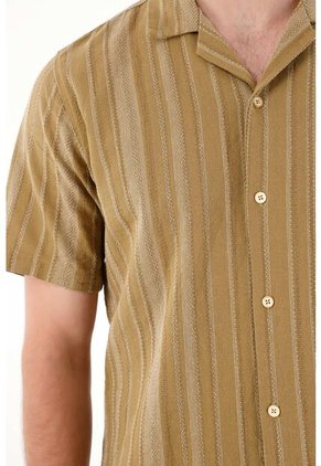Tennis Camisa Con Diseño A Rayas De Ajuste Cómodo Para Hombre