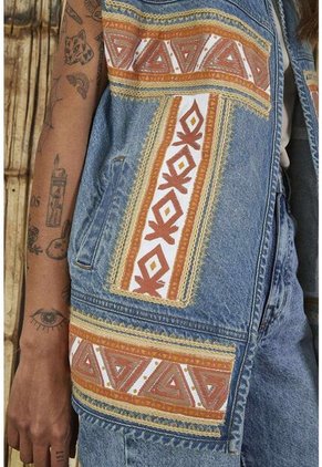 Chaleco En Denim Para Mujer