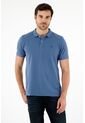 Polo Azul 100% Algodón Para Hombre de Tennis