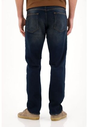 Tennis Jean Recto Tono Oscuro Con Efecto Resinado Para Hombre