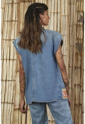 Chaleco En Denim Para Mujer