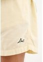 Bermuda Amarilla Con Mini Banana Bordada Para Hombre de Tennis