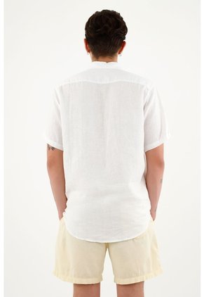 Bermuda Amarilla Con Mini Banana Bordada Para Hombre