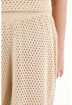 Pantalón Tejido Crudo Para Niña