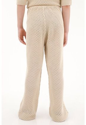 Pantalón Tejido Crudo Para Niña