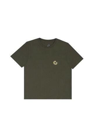 Camiseta Básica Estampada Verde Para Niño Tennis