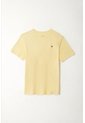 Tennis Camiseta Amarilla Manga Corta Para Hombre de Tennis