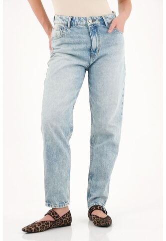 Tennis Jean Mom Tiro Alto Azul Para Mujer Tennis